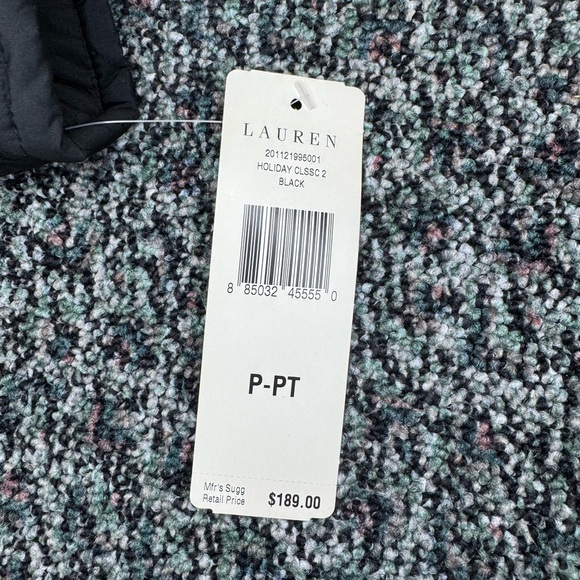 Ralph Lauren Black Quilted Jacket Petite Brand New - Picture 3 of 6